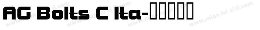 AG Bolts C Ita字体转换